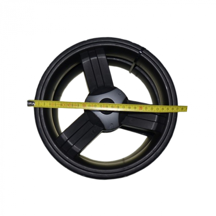 Set 2 roti spate pentru carucior, BabyActive RT1706-53, Negru [2]