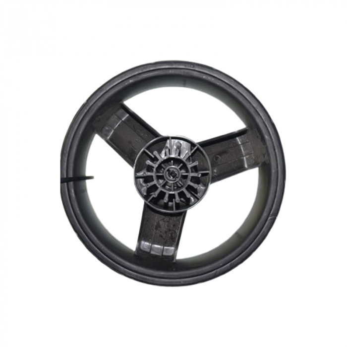Set 2 roti spate pentru carucior, BabyActive RT1706-53, Negru [3]