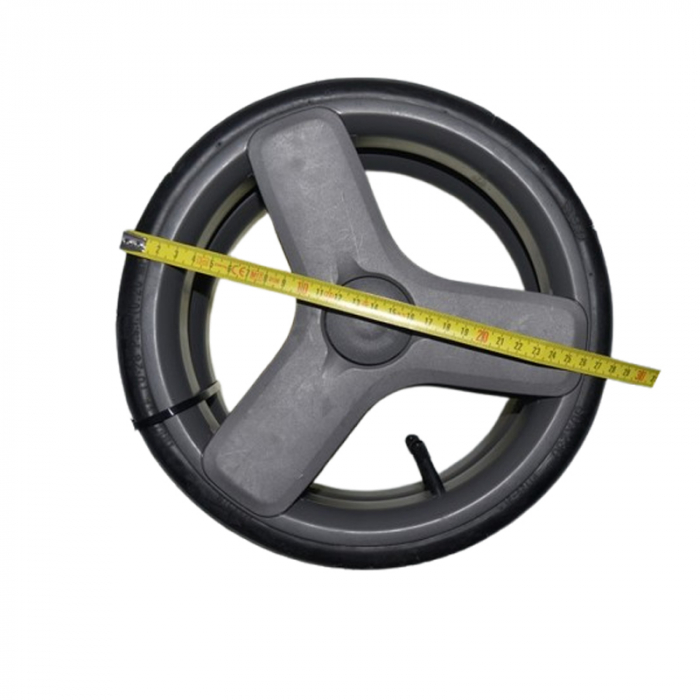Set 2 roti spate pentru carucior, BabyActive RT1706-52, Negru [2]
