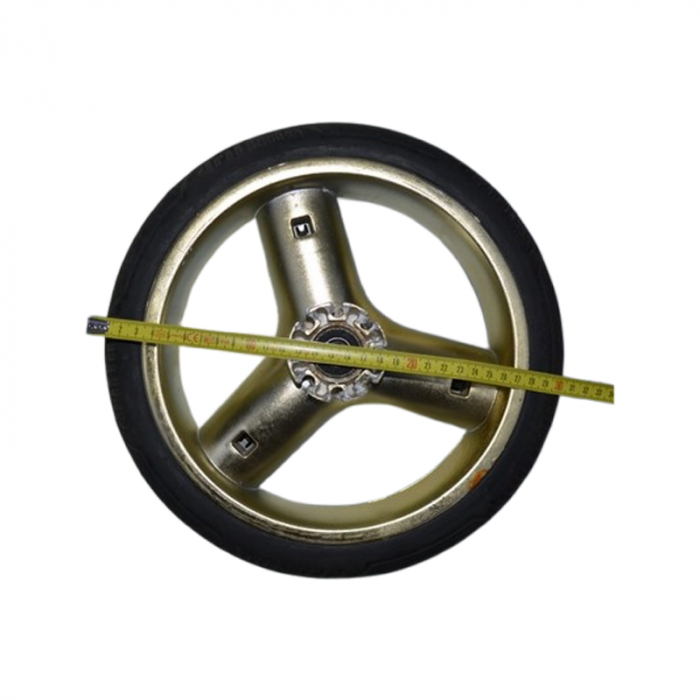 Roata spate pentru carucior, BabyActive RT1706-78, Negru [3]