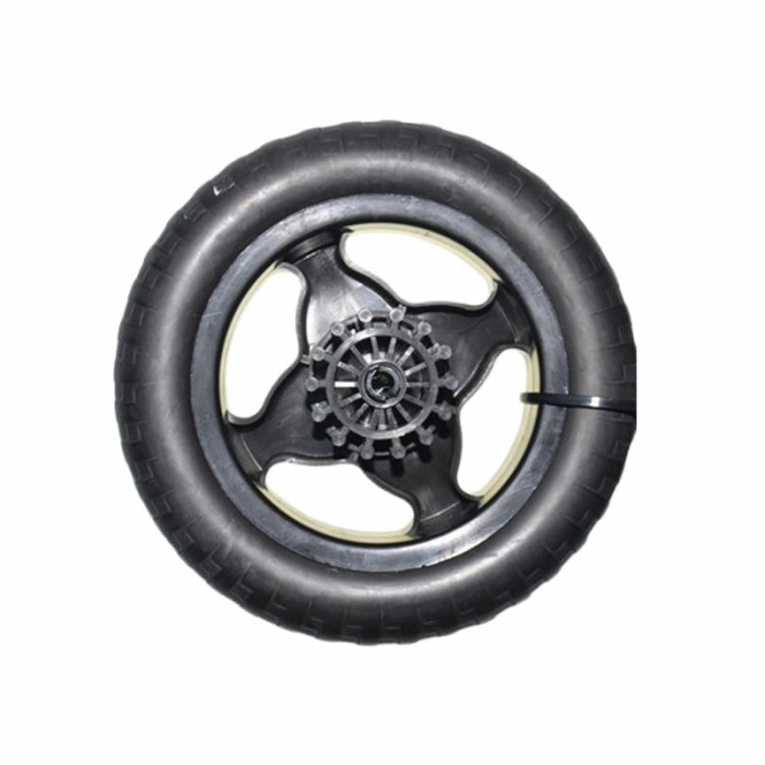 Set 2 roti spate pentru carucior, BabyActive RT1706-56, Negru [3]