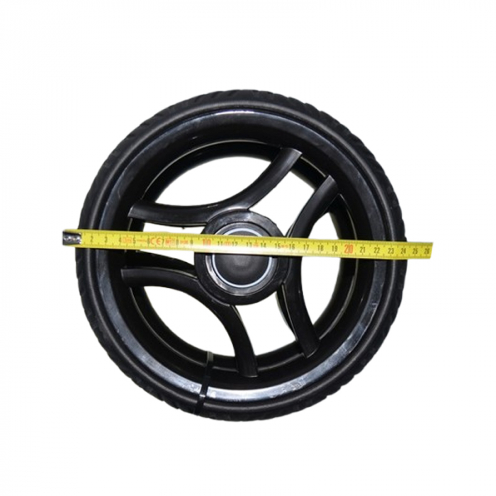 Set 2 roti spate pentru carucior, BabyActive RT1706-57, Negru [2]