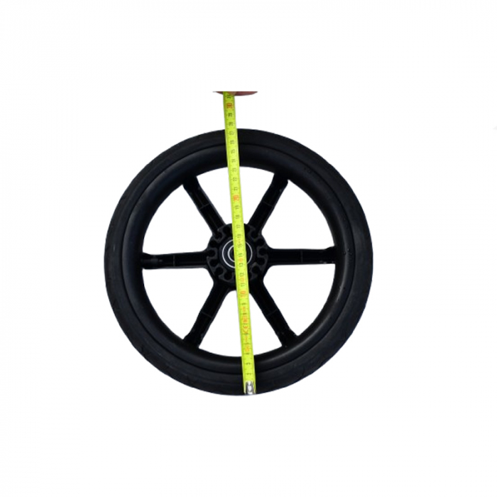 Set 2 roti spate pentru carucior BabyActive RTA-BA1, Negru [3]