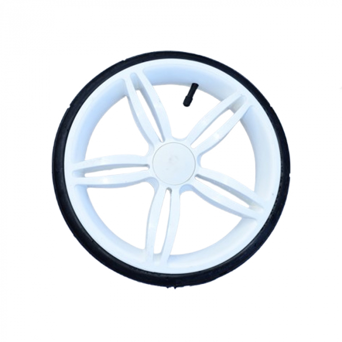 Set 2 roti spate pentru carucior BabyActive RTA-BA12, Alb [1]