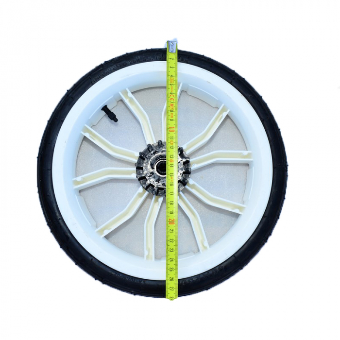 Set 2 roti spate pentru carucior BabyActive RTA-BA13, Alb [3]