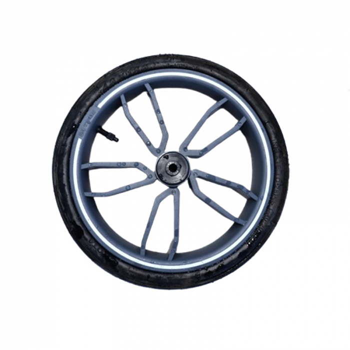 Set 2 roti fata pentru carucior BabyActive RTA-BA14, Gri [2]