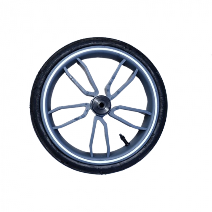 Set 2 roti fata pentru carucior BabyActive RTA-BA14, Gri [1]