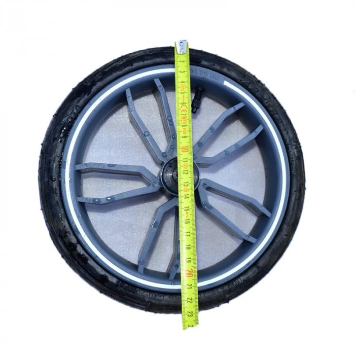 Set 2 roti fata pentru carucior BabyActive RTA-BA14, Gri [3]