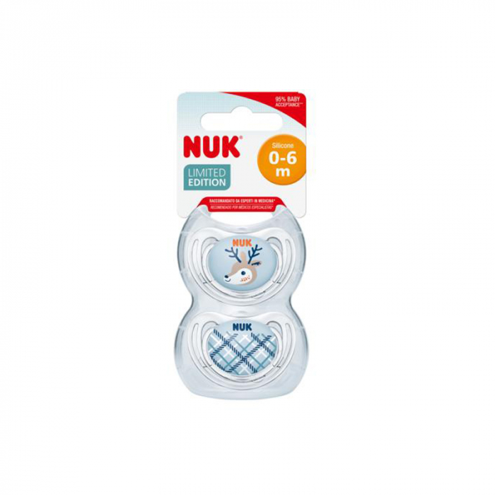 Set 2 suzete ortodontice din silicon 6-18 luni Nuk 176236 [3]