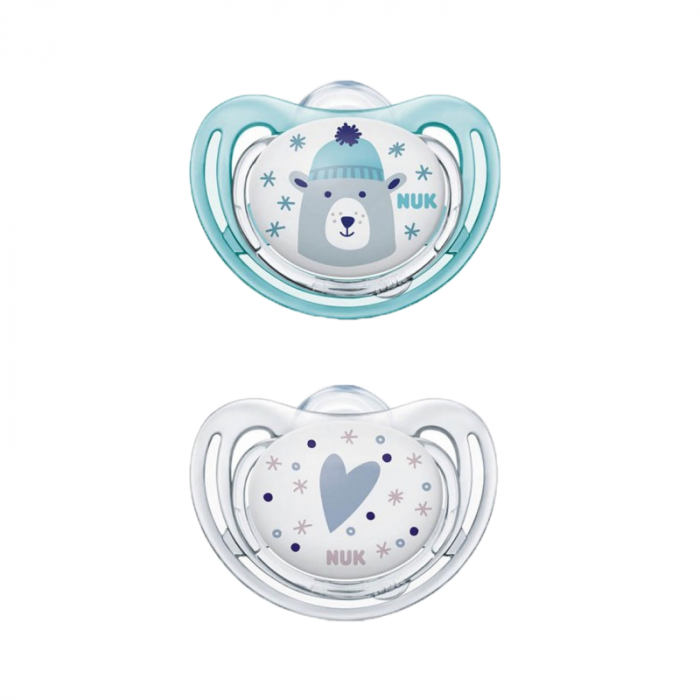 Set 2 suzete ortodontice din silicon 6-18 luni Nuk Freestyle 736286 [5]