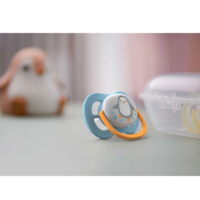 Set 2 suzete ortodontice din silicon 0-6 luni Philips Avent Ultra Air Animals SCF080/06 [6]
