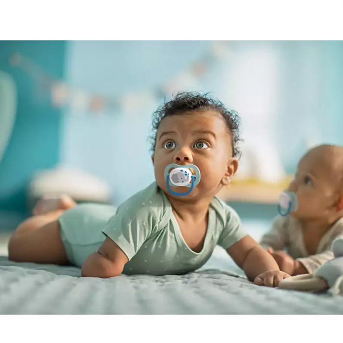 Set 2 suzete ortodontice din silicon 0-6 luni Philips Avent Ultra Air Animals SCF080/06 [5]