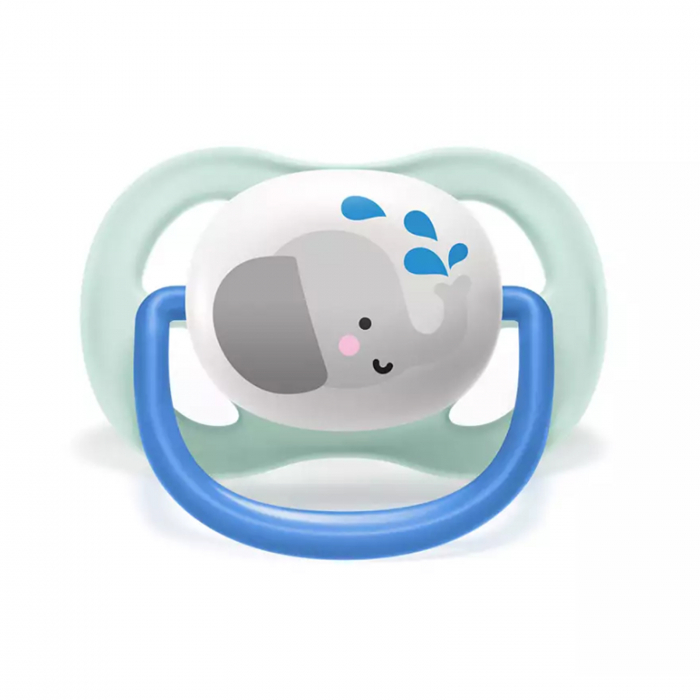 Set 2 suzete ortodontice din silicon 0-6 luni Philips Avent Ultra Air Animals SCF080/06 [8]