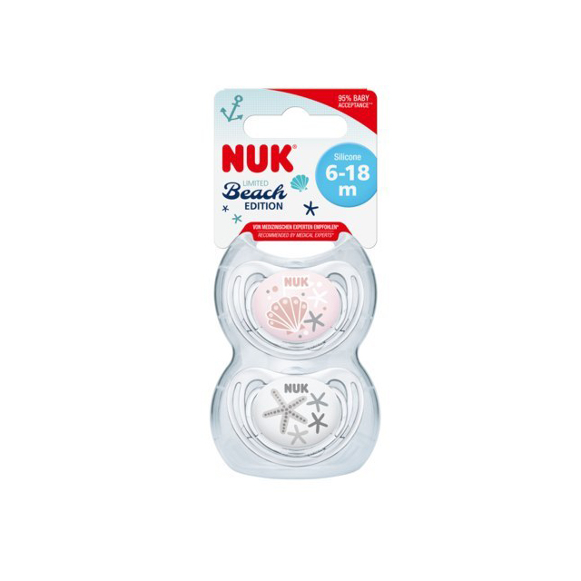 Set 2 suzete ortodontice din silicon 0-6 luni Nuk Mickey Mouse 730130R [4]