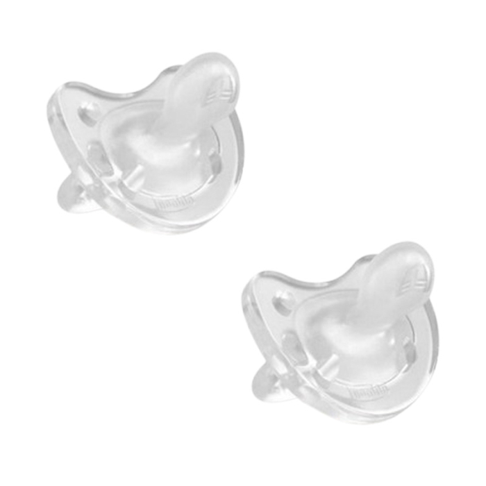 Set 2 suzete ortodontice, din silicon, Chicco Physio Forma Crystal 175475-3-6, Alb [1]
