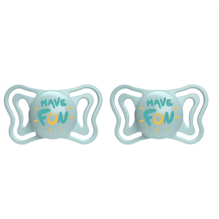 Set 2 suzete ortodontice din silicon Chicco Physio Forma Light 156405-3, Turcoaz [1]