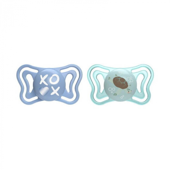 Set 2 suzete ortodontice din silicon Chicco Physio Forma Light 156405-1, Multicolor [1]