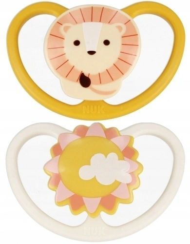 Set 2 suzete ortodontice din silicon Nuk Space, 314813, Multicolor [1]