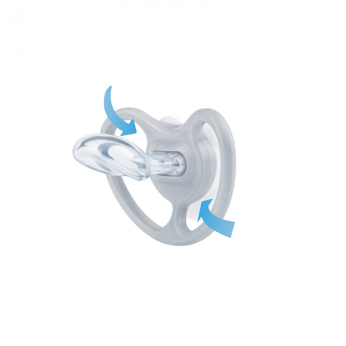 Set 2 suzete ortodontice din silicon Nuk Space Night 730578-0-6, Multicolor [2]