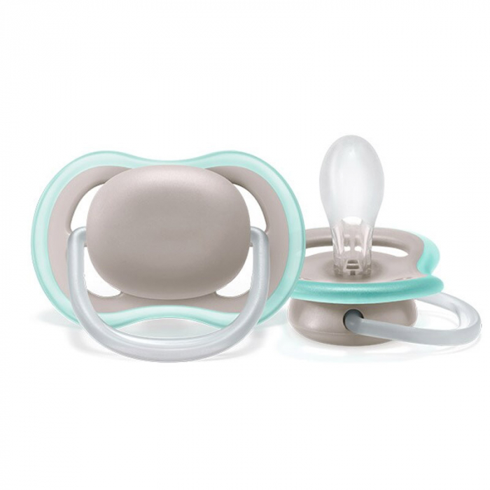 Set 2 suzete ortodontice din silicon Philips Avent Ultra Air SCF349/01, Multicolor [4]