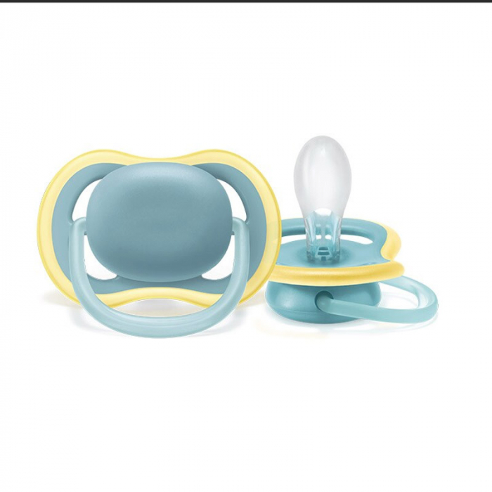 Set 2 suzete ortodontice din silicon Philips Avent Ultra Air SCF349/01, Multicolor [3]
