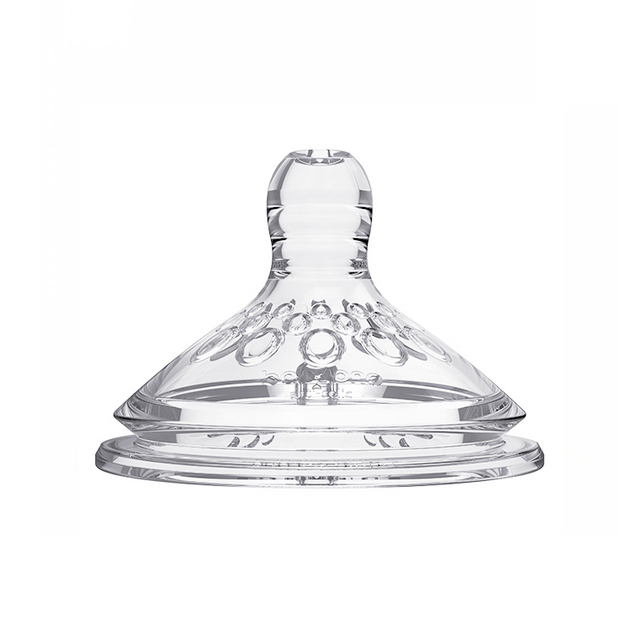 Set 2 tetine anticolici din silicon BabyOno 1453, Transparent [2]