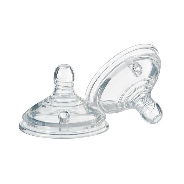 Set 2 tetine ortodontice din silicon Tommee Tippee 211224, Transparent [1]