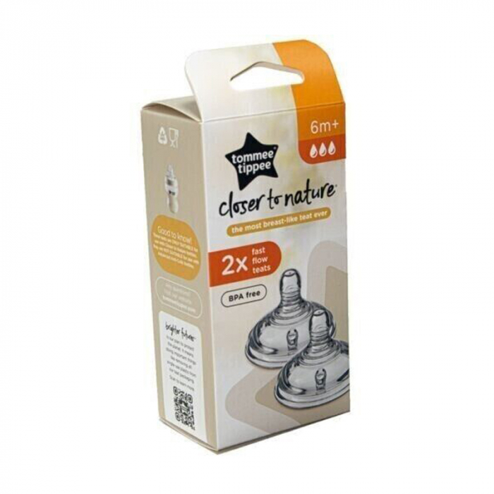 Set 2 tetine ortodontice din silicon Tommee Tippee 211224, Transparent [3]