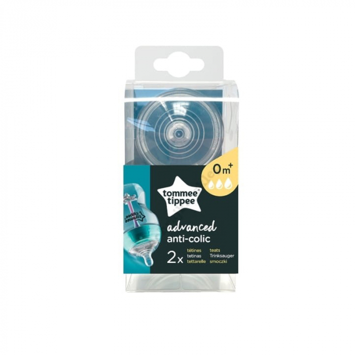 Set 2 tetine ortodontice din silicon Tommee Tippee 212269, Transparent [2]