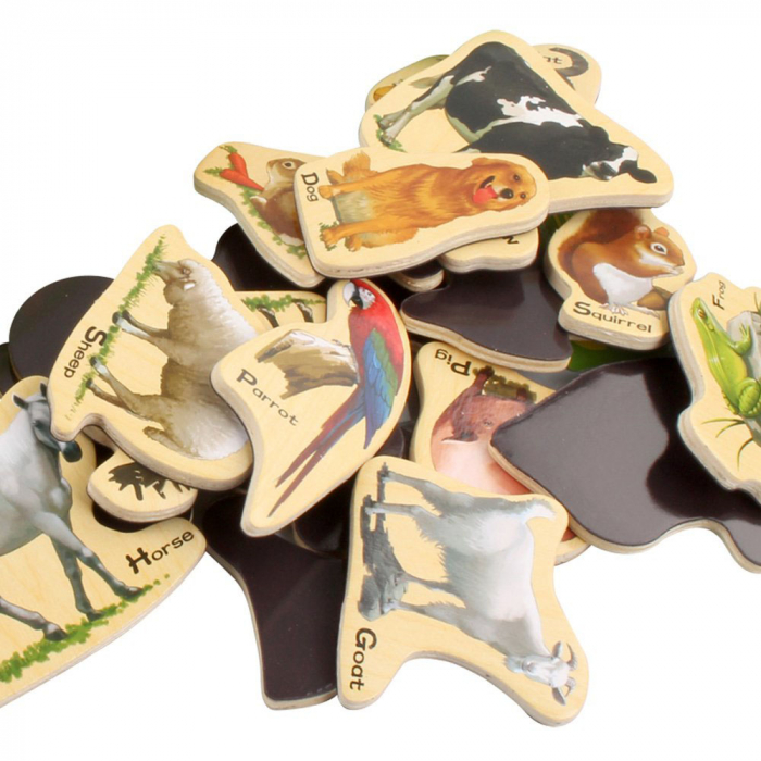 Set 23 de piese din lemn ilustrate cu animale, WD 9004-A [2]