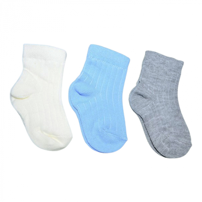 Set 3 perechi de sosete pentru baieti, Mini Junior, SSTMJ-2206, Multicolor [2]
