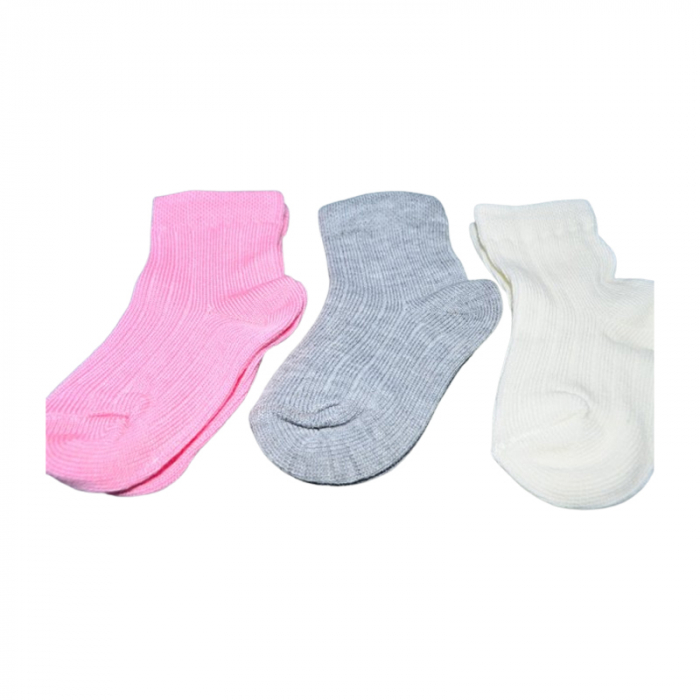 Set 3 perechi de sosete pentru fete, Mini Junior, SSTMJ-2207, Multicolor [3]