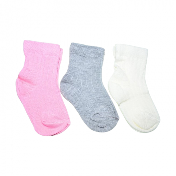 Set 3 perechi de sosete pentru fete, Mini Junior, SSTMJ-2207, Multicolor [2]