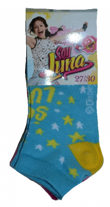 Set 3 perechi de sosete Soy Luna-Sun City QE4883AL-23-26, Alb [2]