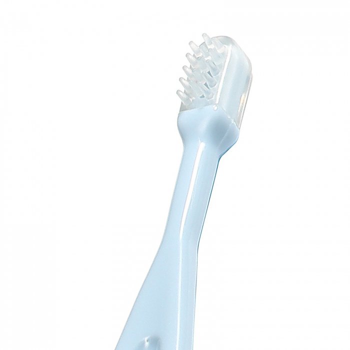 Set 3 periute pentru dinti si gingii 3 luni BabyOno 550/2, Albastru [4]