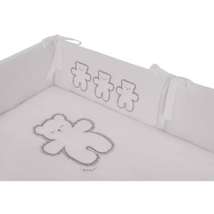Set 3 piese lenjerie de pat pentru copii 100 x 135 cm Leos Belisima P02-0508, Gri [4]