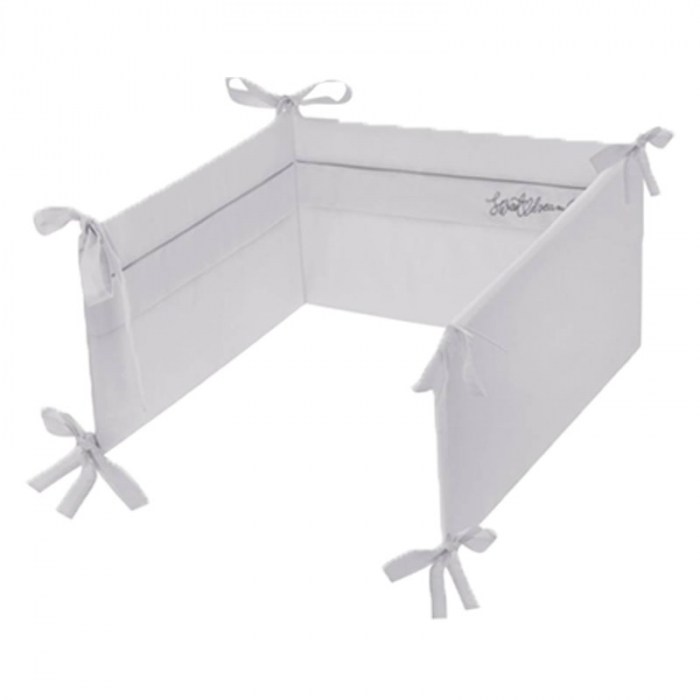 Set 3 piese lenjerie de pat pentru copii 100 x 135 cm Sweet Dreams Belisima P02-0537, Gri [3]