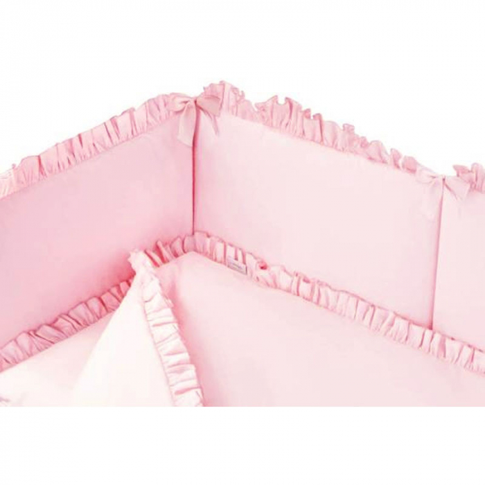 Set 3 piese lenjerie de pat pentru copii 90 x 120 cm Pure Belisima P02-0873, Roz [4]