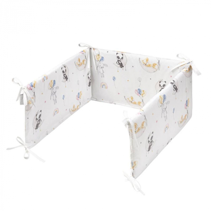 Set 3 piese lenjerie de pat pentru copii 90 x 120 cm Bobo Belisima P02-0798, Multicolor [3]