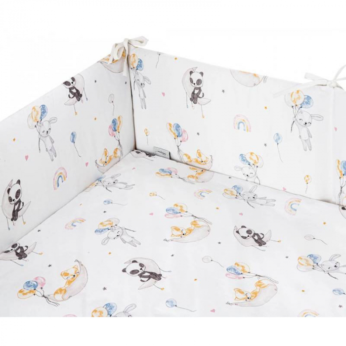 Set 3 piese lenjerie de pat pentru copii 90 x 120 cm Bobo Belisima P02-0798, Multicolor [4]