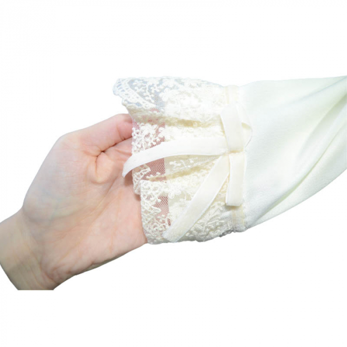 Set 3 piese rochie eleganta pentru fete Mini Bimbi RMB-C, Crem [4]
