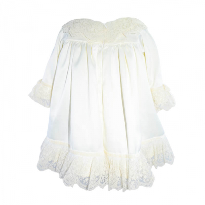 Set 3 piese rochie eleganta pentru fete Mini Bimbi RMB-C, Crem [2]