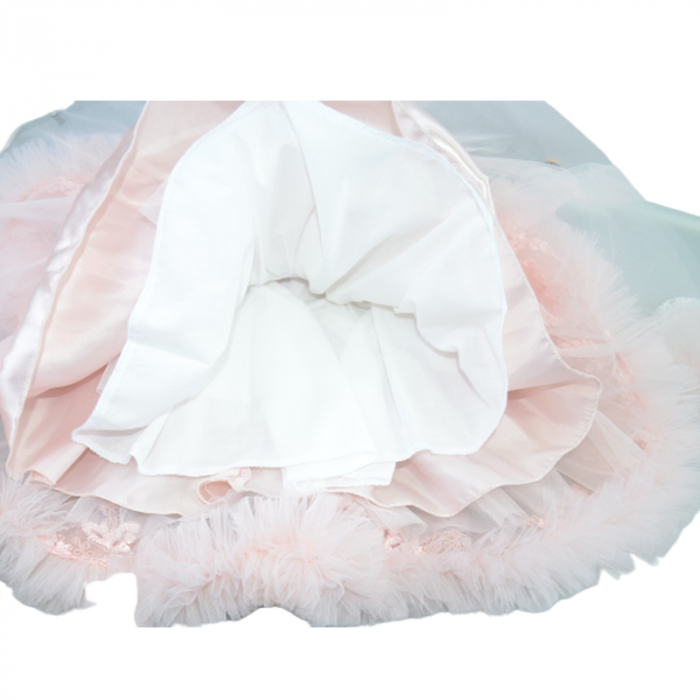 Set 3 piese rochie eleganta pentru fete Micul Vip SBF-7, Roz [3]