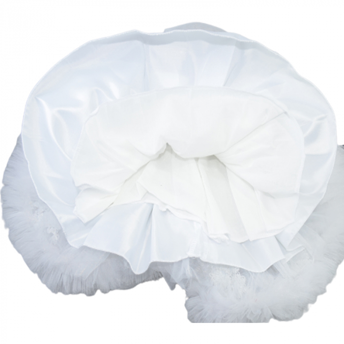 Set 3 piese rochie eleganta pentru fete Micul Vip SBF-9, Alb [3]