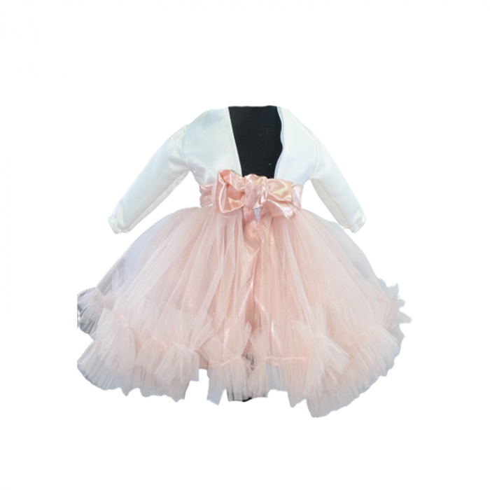 Set 2 piese rochie eleganta pentru fete Micul Vip SBF-10, Roz [2]