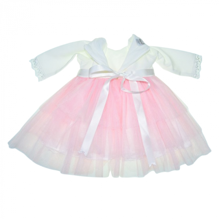 Set 3 piese rochita, bentita si botosei pentru fete Mini Junior SET-3651, Roz [7]