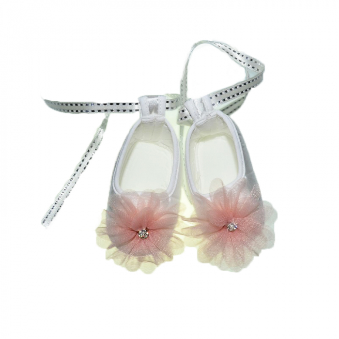 Set 3 piese rochita, bentita si botosei pentru fete Mini Junior SET-1234, Coral [3]