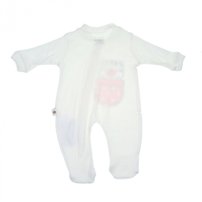 Set 3 piese salopeta cu maneca lunga, caciula si manusi Mini Junior SBMJ-7, Crem [2]