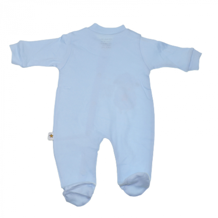 Set 3 piese salopeta cu maneca lunga, caciula si manusi pentru baieti Little Life DL127, Albastru [2]