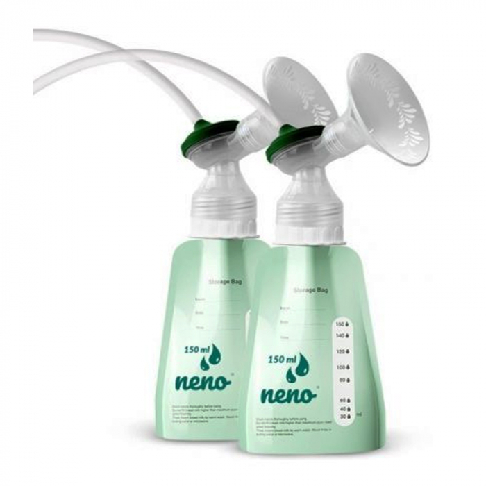 Set 20 pungi pentru depozitarea laptelui matern Neno 222075, Verde [2]